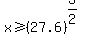 x+%3E=+%2827.6%29%5E%283%2F2%29