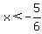 x++%3C-+5%2F6+