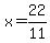 x++=++22%2F11