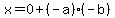 x++=+0+%2B+%28-a%29%28-b%29
