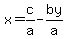 x++=+c%2Fa+-by%2Fa