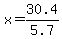 x++=30.4%2F5.7