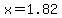 x+++=+1.82