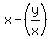 x+-%28y%2Fx%29