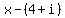 x+-+%284+%2B+i%29