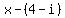 x+-+%284+-+i%29