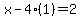 x+-+4%281%29+=+2