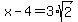 x+-+4+=+3%2Asqrt%282%29