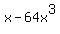 x+-+64x%5E3