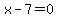 x+-+7+=+0