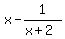 x+-1%2F%28x+%2B+2%29