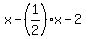 x-%281%2F2%29%2Ax+-2+