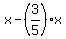 x-%283%2F5%29x+