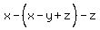 x-%28x%5E%22%22-y%2Bz%29-z