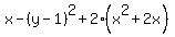x-%28y-1%29%5E2%2B2%28x%5E2%2B2x%29