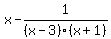 x-1%2F%28x-3%29%28x%2B1%29