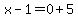 x-1=0%2B5