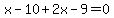 x-10%2B2x-9=0