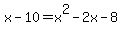x-10=x%5E2-2x-8