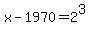 x-1970=2%5E3