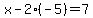 x-2%2A%28-5%29=7