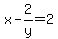 x-2%2Fy=2