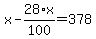 x-28%2F100%2Ax=378