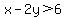 x-2y%3E6