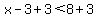 x-3%2B3%3C8%2B3