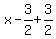 x-3%2F2%2B3%2F2