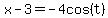 x-3=-4cos%28t%29