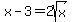 x-3=2sqrt%28x%29
