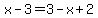 x-3=3-x%2B2