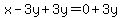 x-3y%2B3y=0%2B3y
