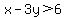 x-3y%3E6