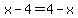 x-4=4-x