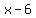 x-6%29%28x%2B1%29+=+0
