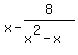 x-8%2F%28x%5E2-x%29