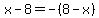 x-8=-%288-x%29