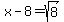 x-8=sqrt%288%29