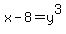 x-8=y%5E3