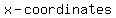 x-coordinates
