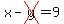 x-cross%28y%29=9