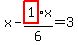 x-highlight_red%28+1+%29%2F6%2Ax=3