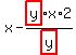 x-highlight_red%28+y+%29%2Ax%2A2%2Fhighlight_red%28+y+%29