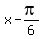 x-pi%2F6