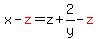 x-red%28z%29=z%2B2%2Fy-red%28z%29