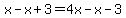 x-x%2B3=4x-x-3