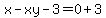 x-xy+-3=0%2B3