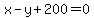 x-y%2B200=0